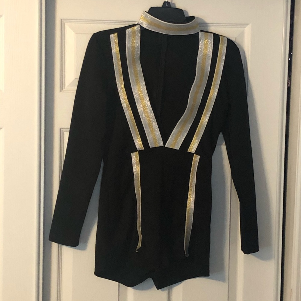 Romper- Black and Gold (M)